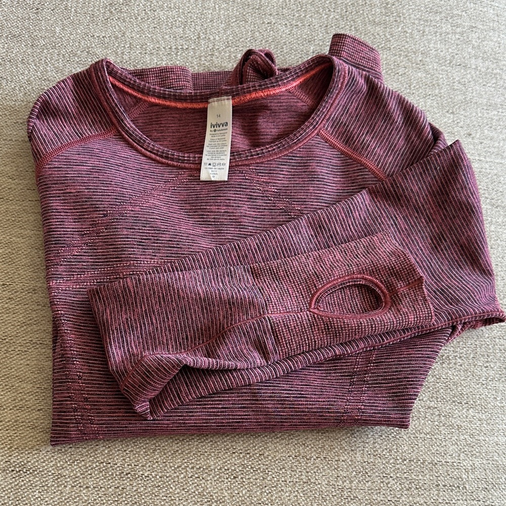 Ivivva Pink Long Sleeve Tee